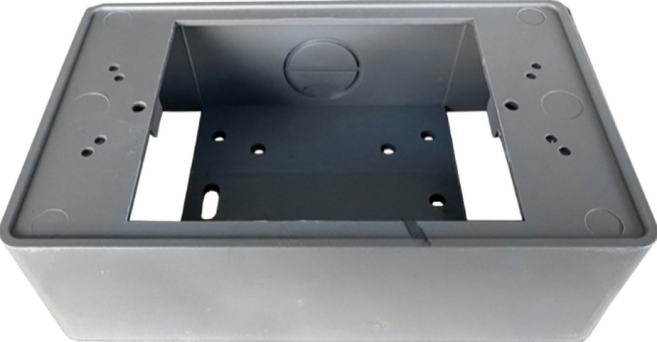 塑膠明盒 接線盒 插座盒 開關盒, 灰, 1個