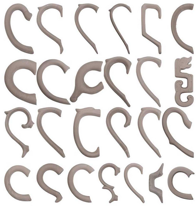 도자기석고틀 손잡이 손잡이 도예 틀 꽃병 화분 장식, 핸들 몰드 No.73