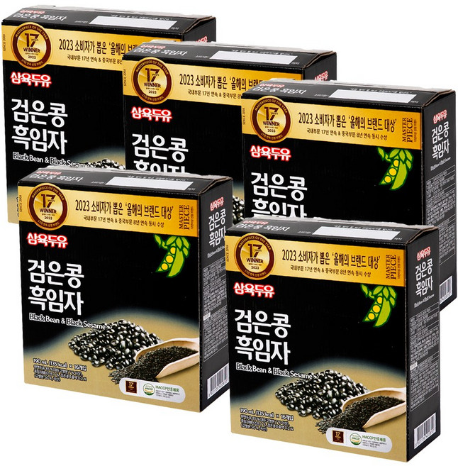 삼육두유 검은콩흑임자, 80개, 190ml