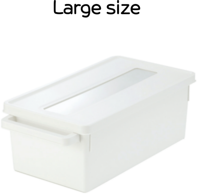 이노마타 DVD CD 만화책 수납 정리함, 화이트, 1개