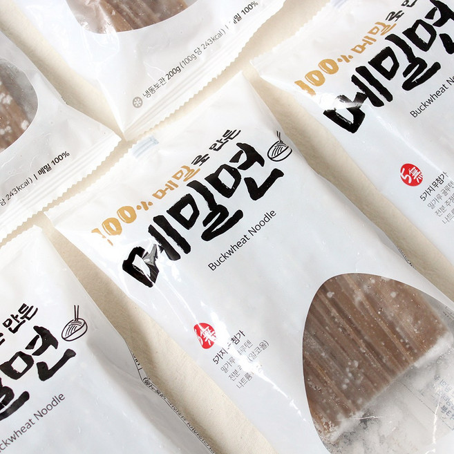 콩작소 100% 순메밀면 200g 모음, 10개