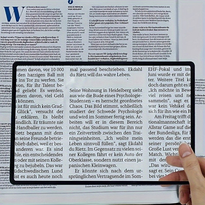 노안렌즈 3배율 카드형 확대경 투명 PVC 렌즈 돋보기, 1개, 블랙 18cm*12cm