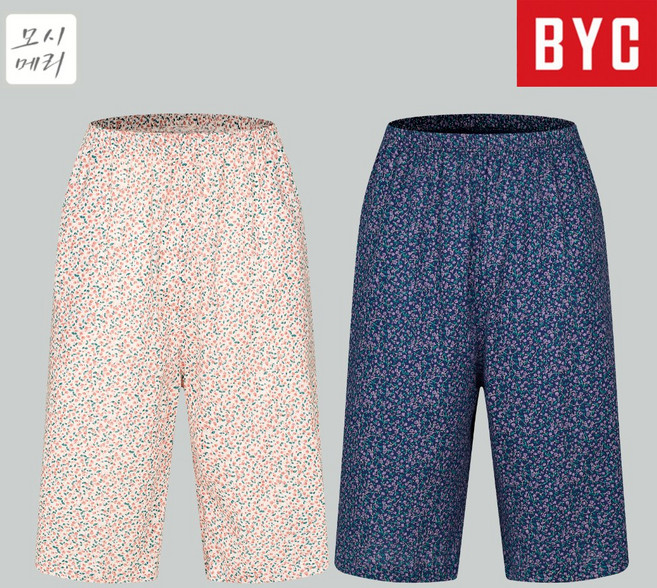 BYC 모시 쿨 여 5부 파자마