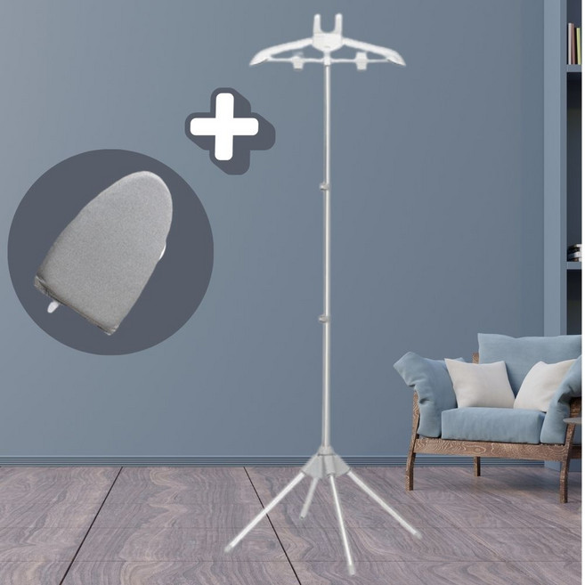 나나봉봉 스팀다리미 옷걸이 거치대, 모던 그레이(+다리미판)