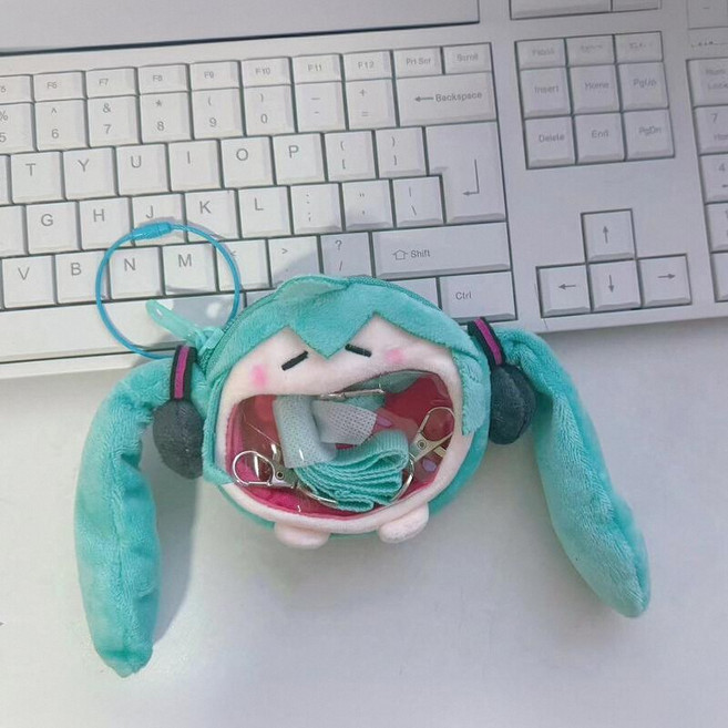 프세카 하츠네 미쿠 백팩형 이타백, 미니 헤드폰 가방, 1개