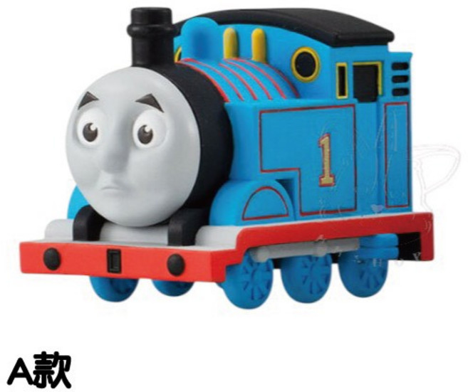 BANDAI 轉蛋 扭蛋 等待中的湯瑪士小火車 公仔 模型 全4款, 1個, A款/湯瑪士2J271