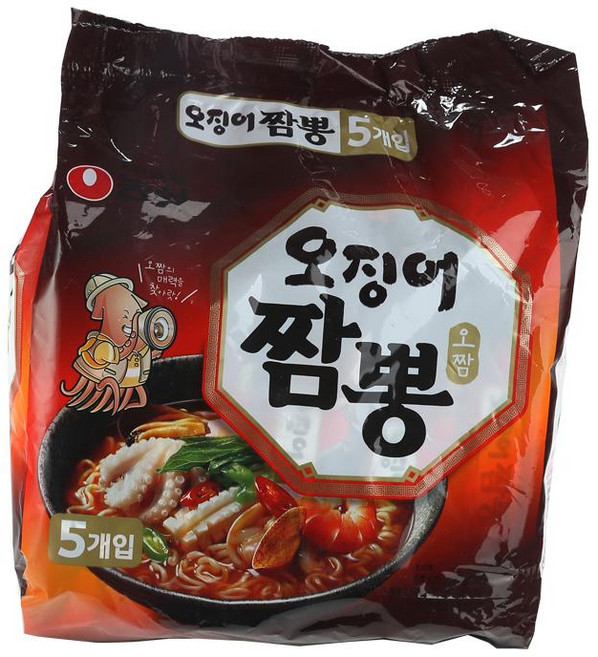 오징어짬뽕(멀티) 124Gx5입(주)농심, 1세트