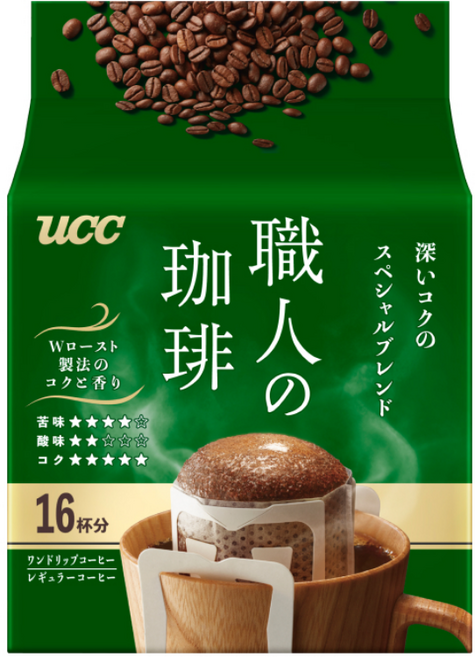 UCC 쇼쿠닝 스페셜 블랜드 드립백커피, 126g, 16개입, 1개