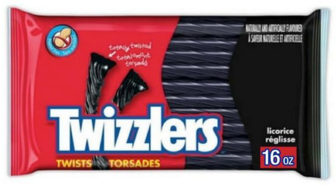 감초 사탕 캔디 Twizzlers 트위즐러스 블랙 트위스트 팩