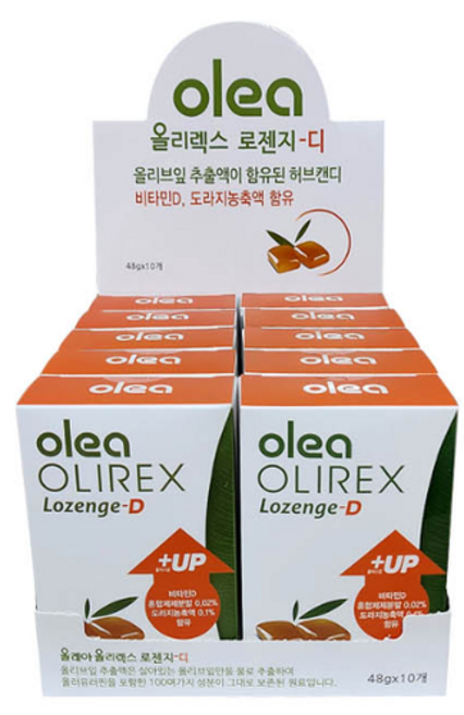 올레아 올리렉스 로젠지 디 캔디 세트 48g, 10개