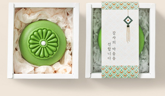 황즈시크릿 설 선물 세트/명절 복 비누/수제 디자인 비누(그린잎 색)1구/답례품 행사 외국인 기념일 단체 선물/새해 행사, 1개, (그린잎) 꽃잎