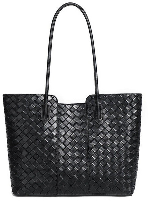 꾸꾸지민 고퀄리티 천연소가죽 숄더 위빙백 토트백