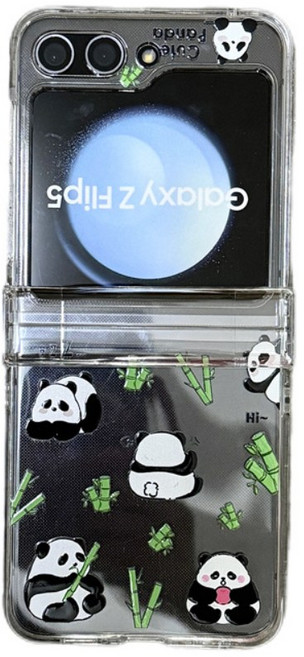 갤럭시z플립7 z플립6 힌지보호 투명 실리콘 애니메이션 귀여운 고양이 핸드폰케이스