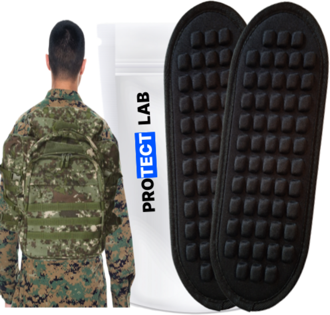 프로텍트랩 군대 신형 5줄 어깨패드 보호대 조교용 군장, 1세트