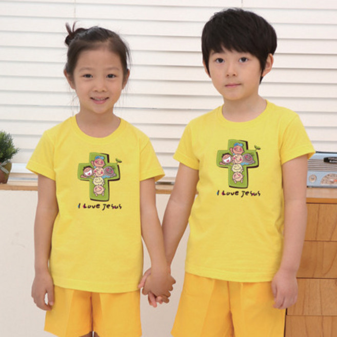 위드지저스 아트티셔츠반팔_New_키즈크로스 (9색) 택1 (마이제이디 단체티셔츠 어린이집 교회학교 여름성경학교 반팔 티셔츠