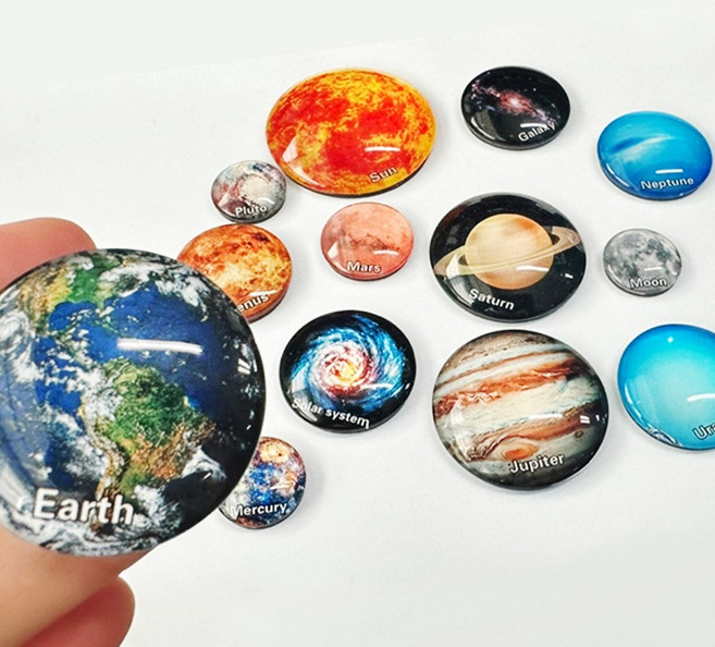 태양계 행성 유리 자석세트 (13종)