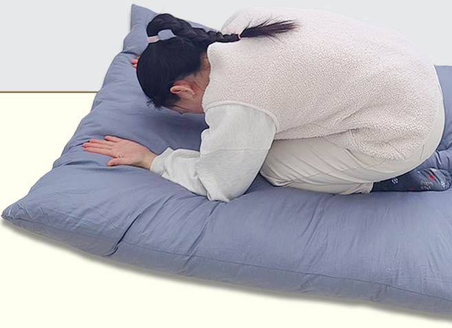 108배 대형 불교 절방석 70x110 96x120, 그레이