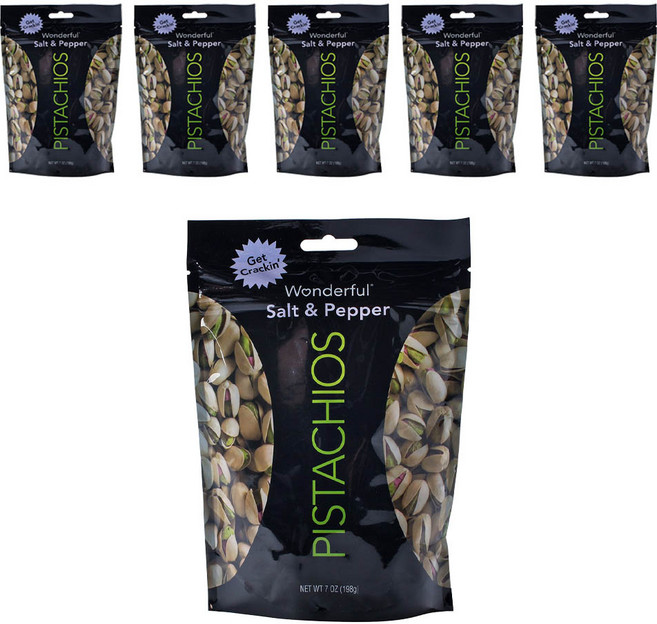 원더풀피스타치오 솔트 & 페퍼 글루텐 프리, 198g, 6개