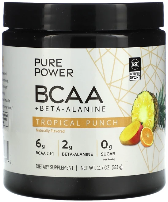 퓨어파워 BCAA 베타-알라닌 함유 트로피컬 펀치맛 333g 닥터머콜라, 1개 - 쿠팡