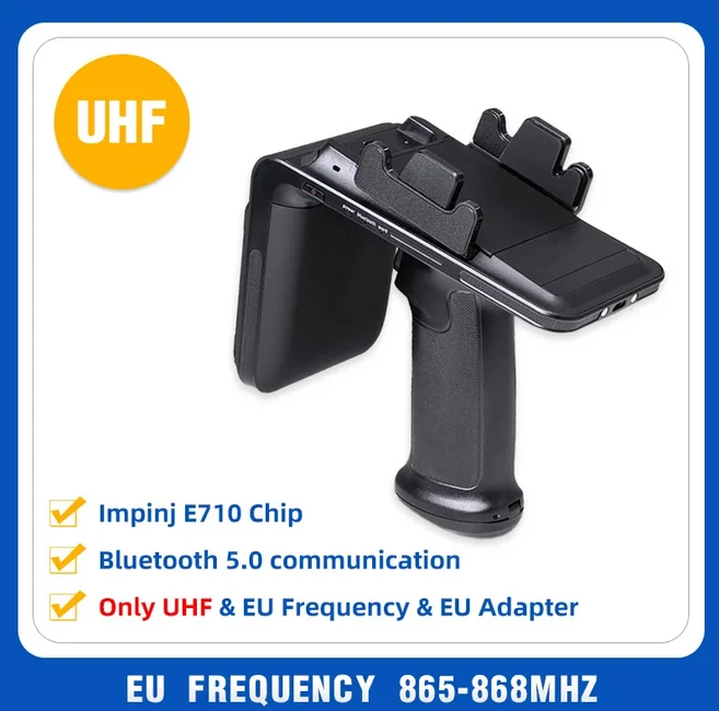 Chainway R6 20m 장거리 RFID UHF 리더 안드로이드 iOS 블루투스 바코드 스캐너 (창고 물류 축산용), 02 Only UHF (EU)