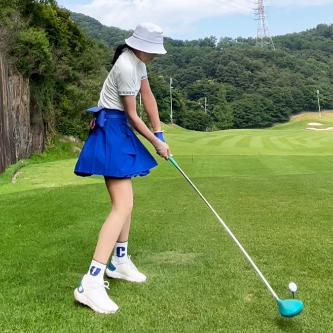 투솜 여성골프스커트 봄골프치마 여름골프스커트 외포켓 주름 골프스커트 치마바지 여자 여름 골프 웨어 라운딩 필드 코디