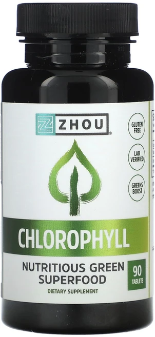 Zhou Nutrition Chlorophyll 90 Tablets, Zhou Nutrition, Chlorophyll, 9, 1개 - 쿠팡