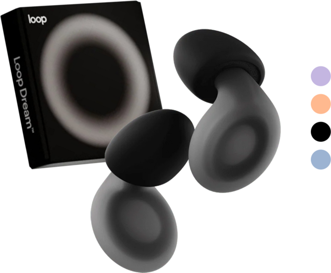 Loop 룹 이어플러그 드림 수면용 소음감소 귀마개 블랙, 1개, 1개입