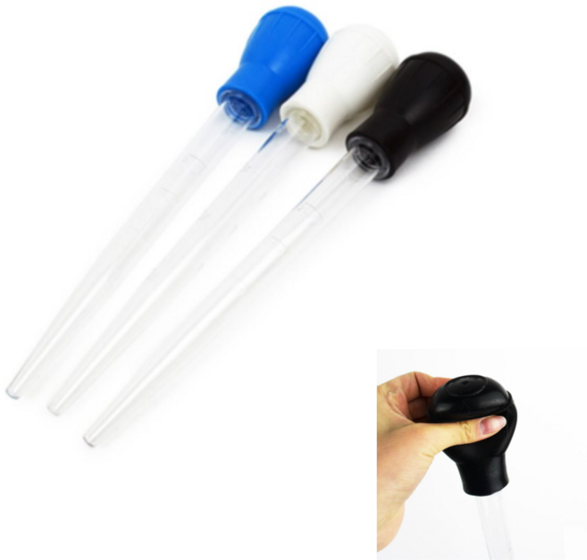 어항용 스포이드 흰색 플라스틱 1개 30ml 28cm, 30ml 파랑