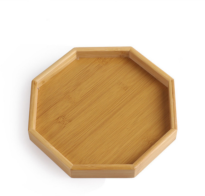 세모소 커피잔머그컵받침대 안정감있는물건거치 따뜻한우드인테리어 소형 24cm 원목 육각트레이