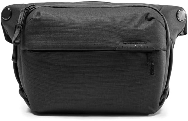 Peak Design 피크 디자인 에브리데이 슬링백 카메라 가방 3L 6L 10L, 검은색, 검은색