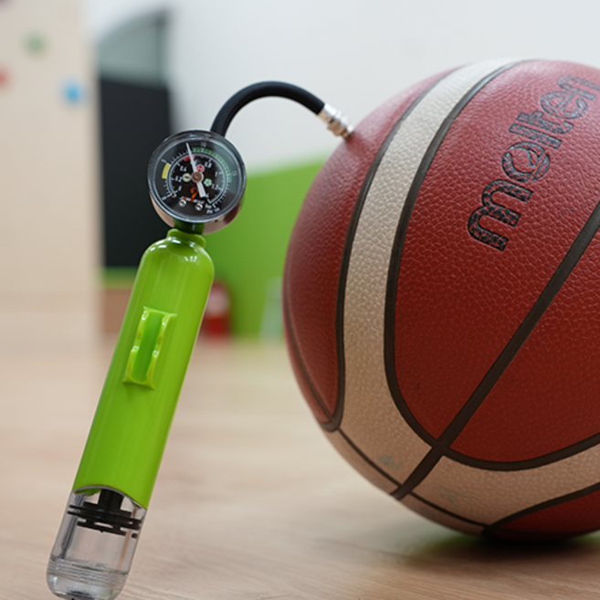 휴대용 공기압 계기판 공기 주입기 에어펌프 옐로우 1개