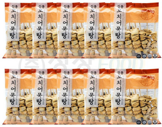 맛뜰안 전통 꼬치어묵탕 900g 종합꼬치 모듬꼬치, 10개