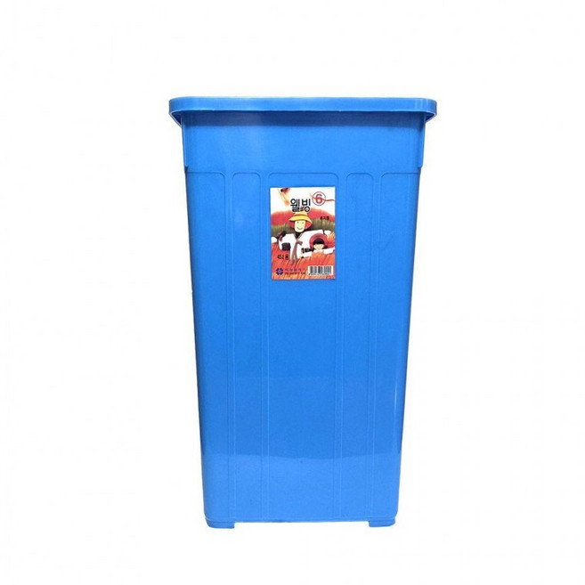 웰빙사각휴지통6호(45L)본체만판매(뚜껑X)1개 미성플러스