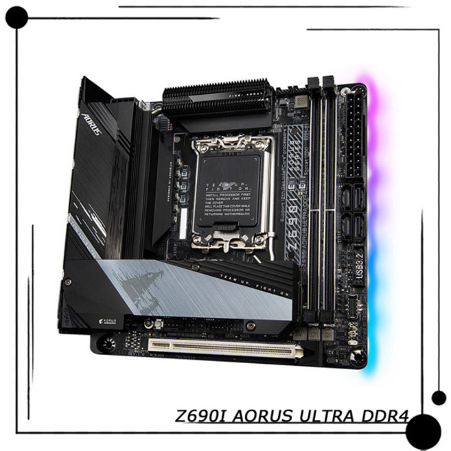 기가바이트 2xDDR4 64GB LGA1700 Z690 미니 ITX 데스크탑 마더보드 Z690I AORUS ULTRA DDR4, [01] 옵션1