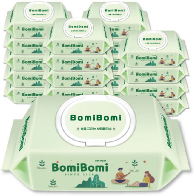 보미보미 물티슈 100매 X 10개 / 할인판매, 36g