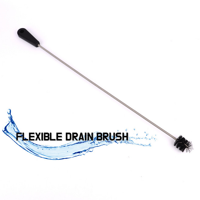 주방 욕실 배수구 하수구 배관 청소 브러시 세면대 싱크대 머리카락 청소솔 브러쉬, yj6] 다목적 배수구 청소브러시 배관청소 세면대머리카락, 1개