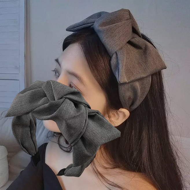 ZMBIRD 2PCS 매듭 넓은 귀안아픈 헤어밴드 N802