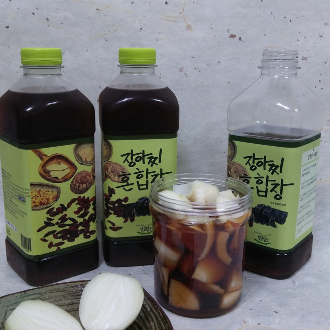 장아찌공방빚고담고 장아찌혼합장, 1L, 3개