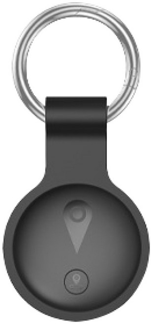 聆翔 MyTag防丟定位器 全球定位器 老人 兒童 寵物 防走失 追蹤 行李箱 錢包 機車 磁吸 鑰匙圈, 黑,無磁吸套, 1個