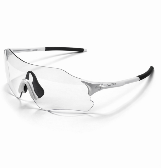 매트릭스 스포츠 변색 무프레임 선글라스 고글, 1개, 화이트그레이블랙변색