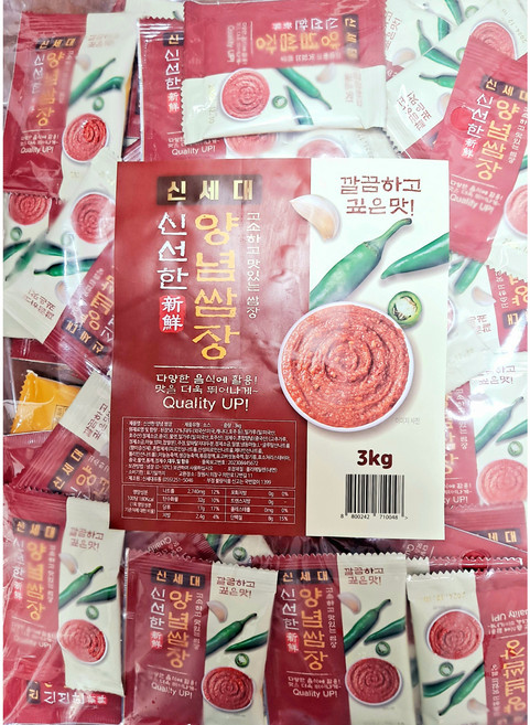 신선한 쌈장 일회용쌈장 3kg 1봉(30g*100개가량), 1개