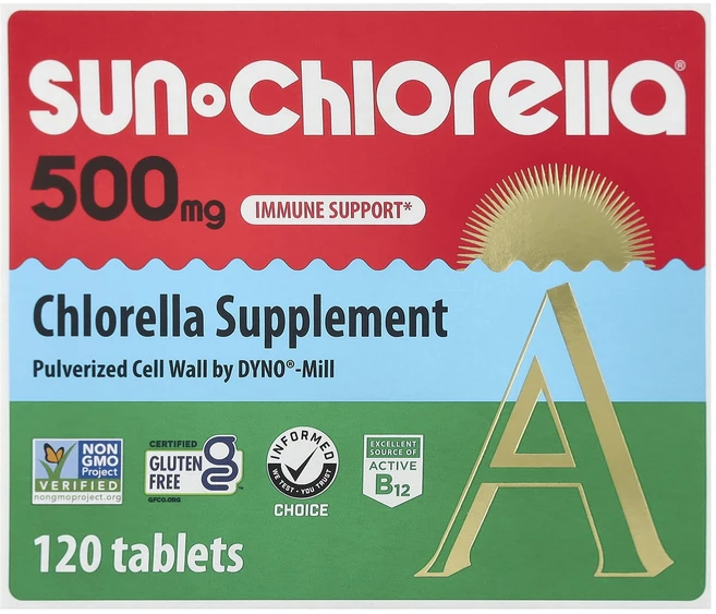 Sun Chlorella 클로렐라 보충제 120정, 1개 - 쿠팡