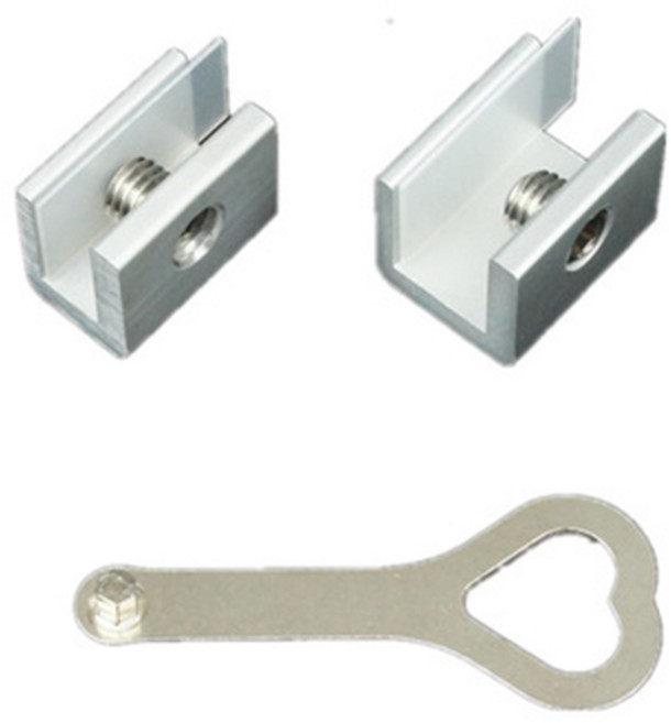 윈도우 창틀 미닫이 문 잠금장치 창문 걸쇠 스토퍼 중문 안전 방충망 고정 샤시 락, 실버, 4개, 슬림형