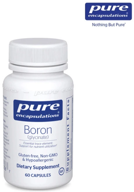 미국 Pure Encapsulations 보론 Boron (glycinate) 60캡슐, 1개, 60정 - 쿠팡