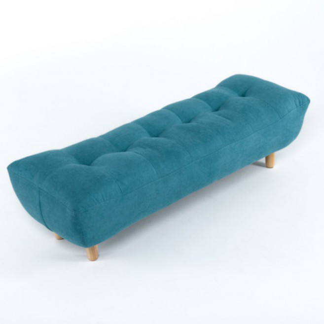 [에보니아] 포그 방수패브릭 3인용 벤치소파의자/3인쇼파, 아쿠아블루