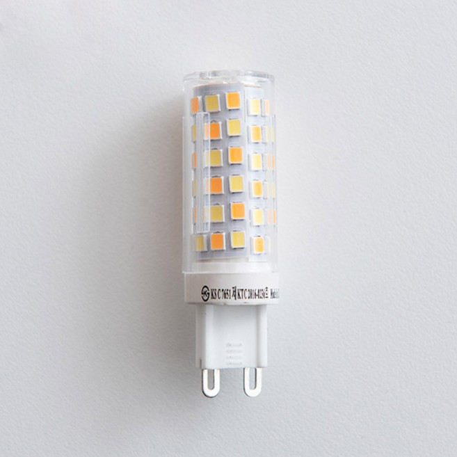 알라딘라이팅 LED 삼색변환 주광색 전구색 콘벌브 5W 옥수수 콘램프 꼬마 전구 미니 소형 스틱 작은 램프 G9, 1개, 기타색