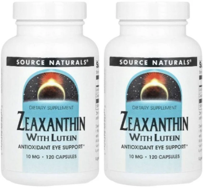 소스내추럴스 지아잔틴 제아잔틴 루테인 10mg 120캡슐 2개 뉴테인 Zeaxanthin, 성인남녀공용, 알약/캡슐, 120정 - 쿠팡