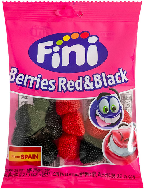 Fini 라즈베리앤블랙베리 젤리, 85g, 1개