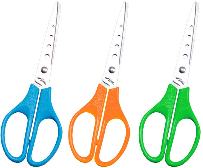 ABC문구 화신 사무용가위 다용도가위, [화신]706 형광가위