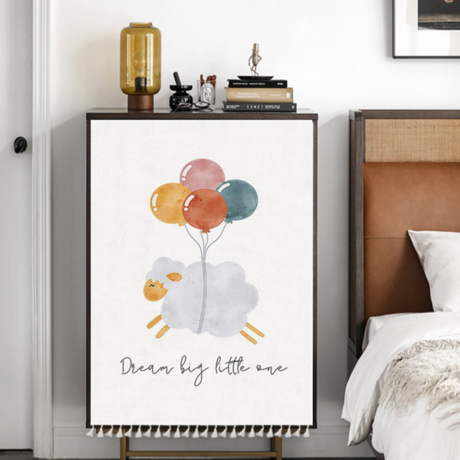 찍찍이 벨크로 가림막커튼 주방 창문 선반 가리개커튼